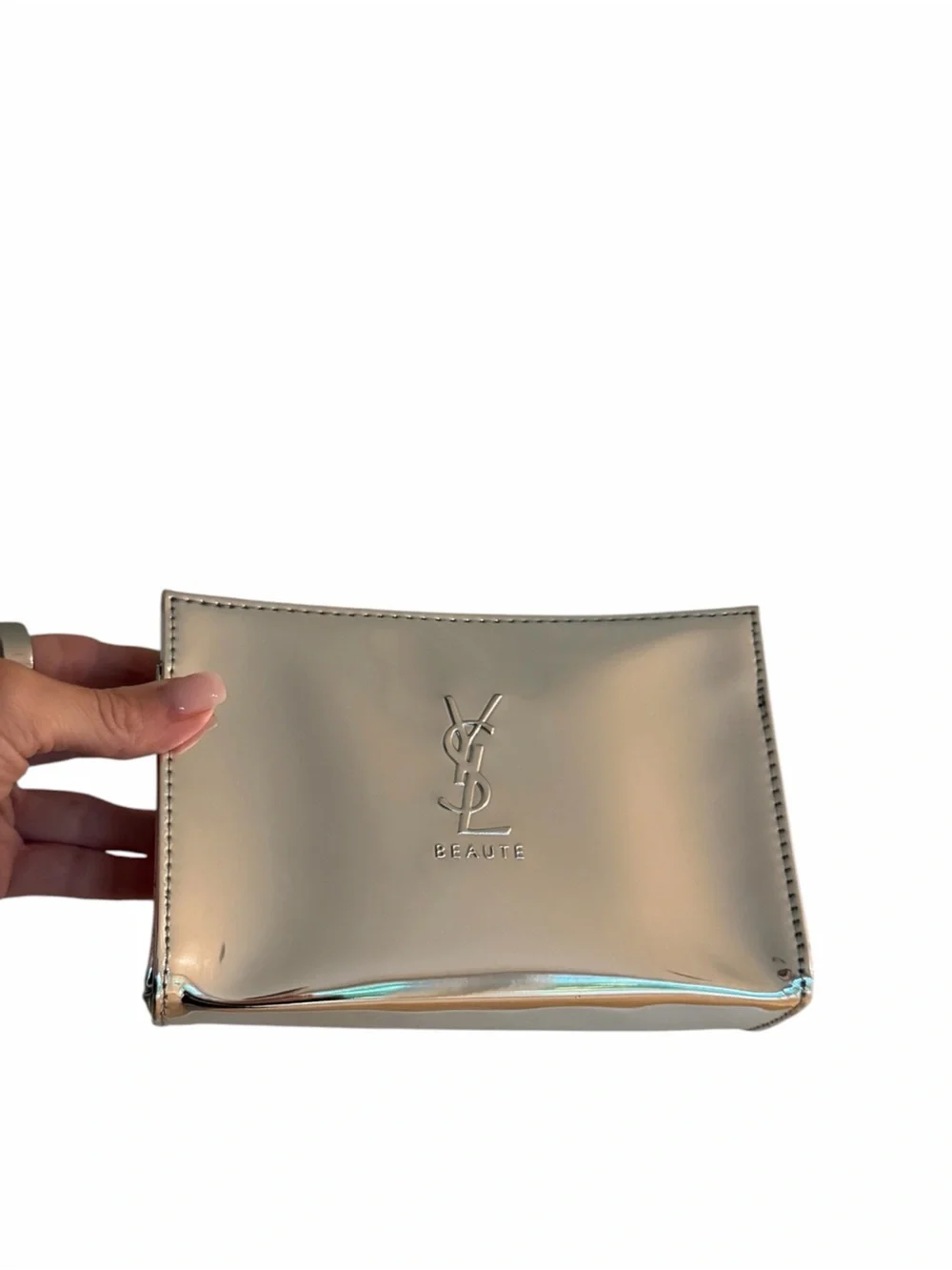 NWT Yves Saint Laurent Fragrance set with metallic clutch libre and Y